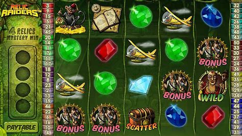 Relic Raiders casino game at the Wunderino online casino.